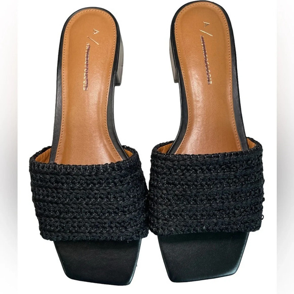 Anthropologie Black Woven Sandals - Picture 5 of 12